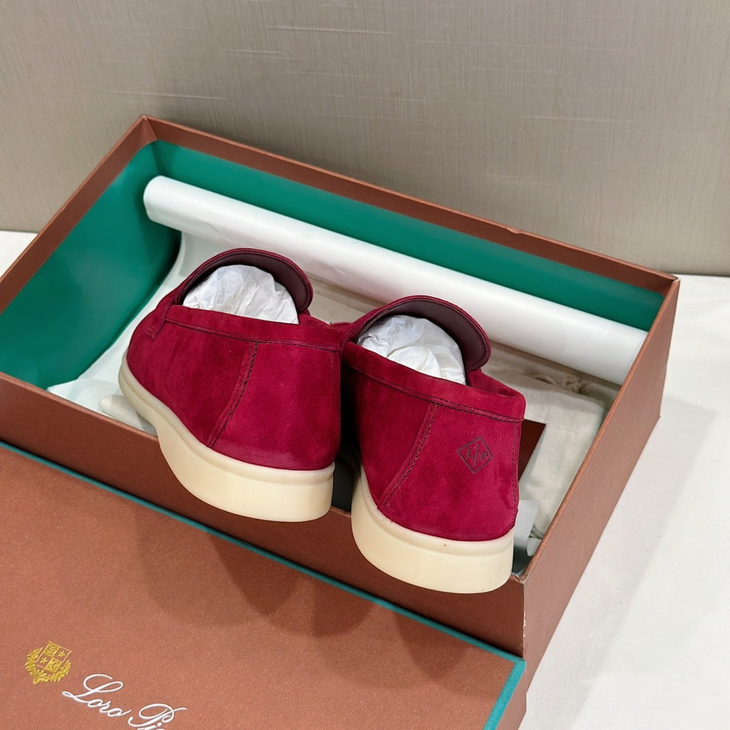Loro Piana Summer Walk Loafer Red