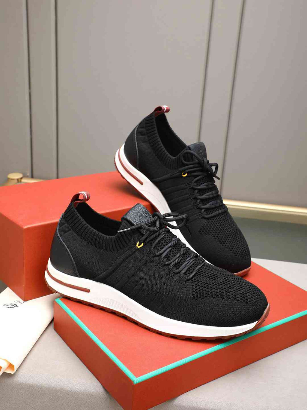 Loro Piana 360 LP Flexy Walk Sneaker Black/White