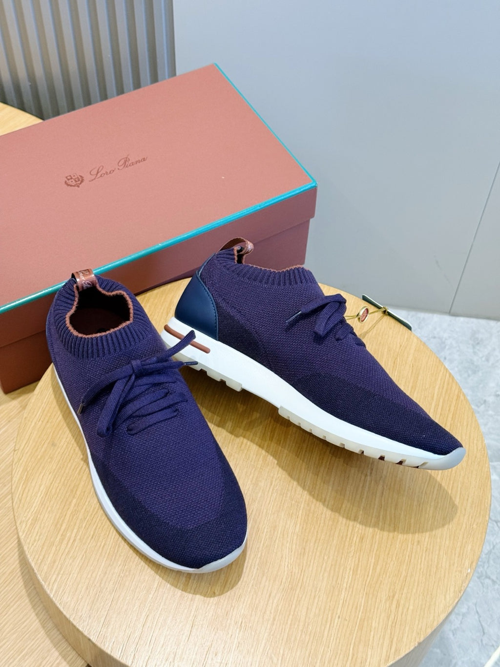 Loro Piana 360 LP Flexy Walk Sneaker Navy Blue