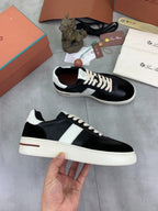 Loro Piana Newport Sneaker Black and White .