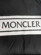 Moncler Padded Wool Zip-Up Jacket Black/White
