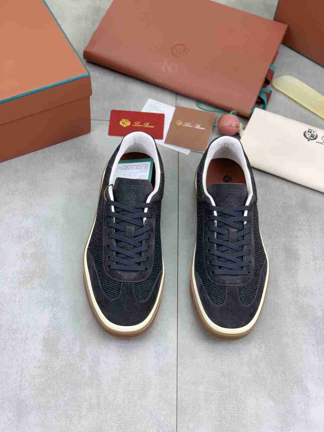 Loro Piana 410 LP Walk Sneaker Black .