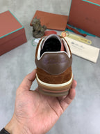 Loro Piana Tennis Walk Sneaker Brown .