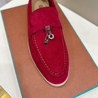 Loro Piana Summer Walk Loafer Red