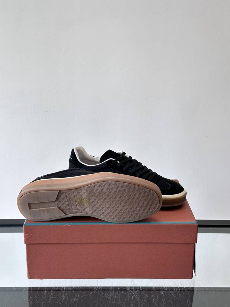 Loro Piana Tennis Walk Sneaker Black .