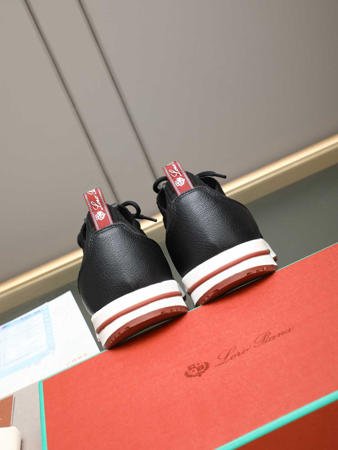 Loro Piana 360 LP Flexy Walk Sneaker Black/White