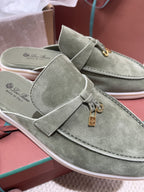 Loro Piana Charms Mule Green