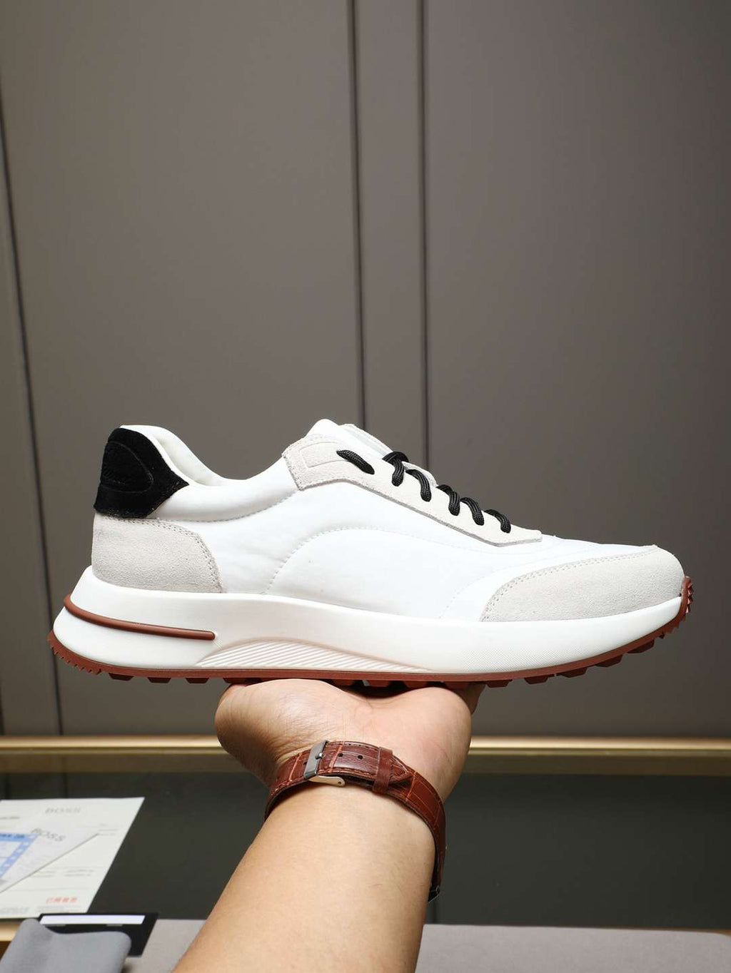 Loro Piana Week End Walk Sneaker White/Black .