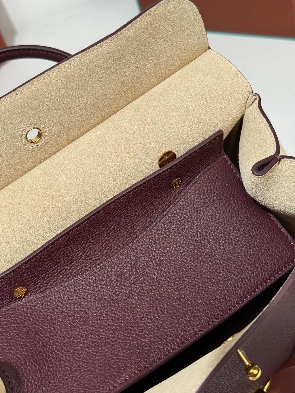 Loro Piana Loom L25 Bag Burgundy