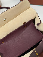 Loro Piana Loom L25 Bag Burgundy