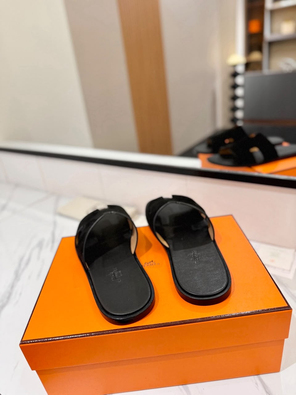 Hermès Izmir Sandal All Black