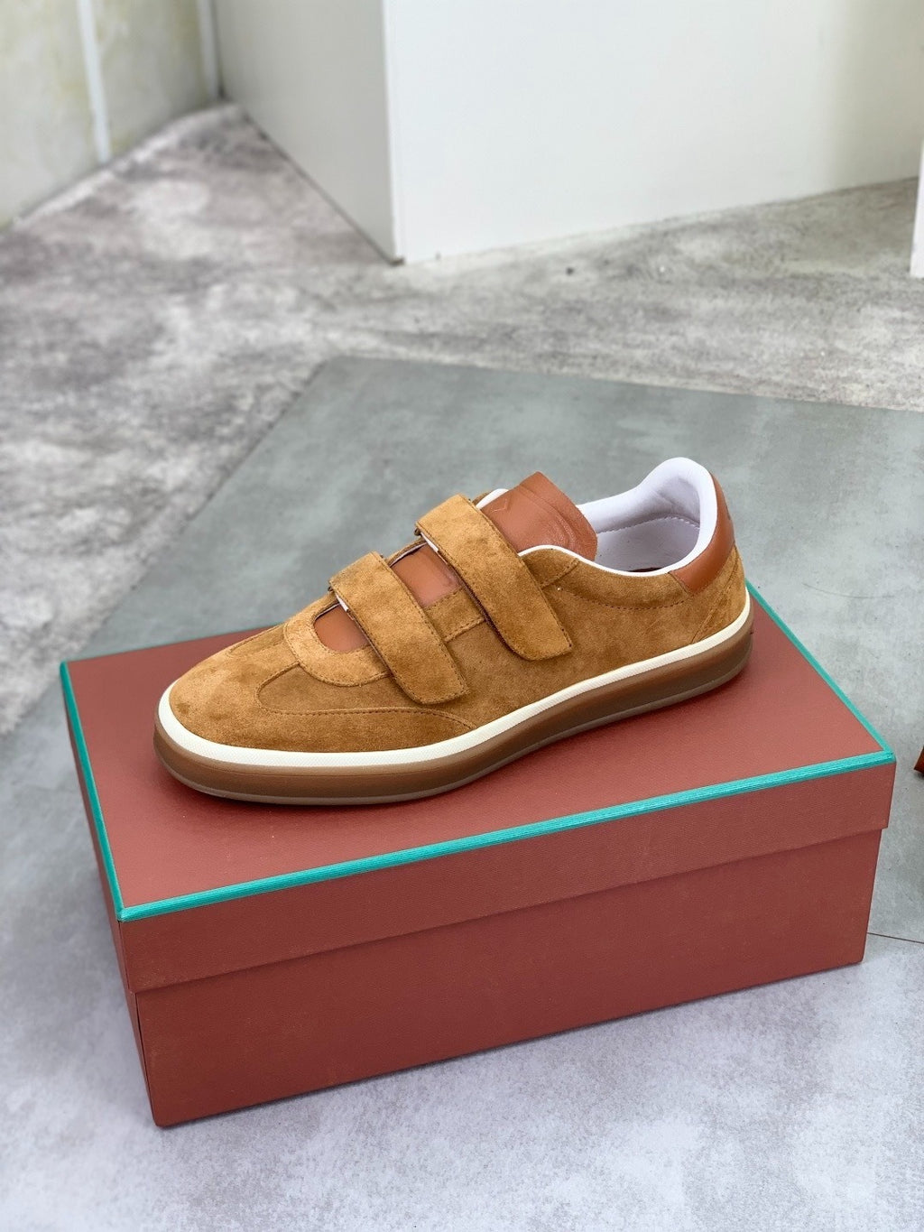 Loro Piana Tennis Walk Sneaker Light Brown .