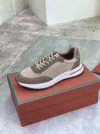Loro Piana Tennis Walk Sneaker Beige/Brown .