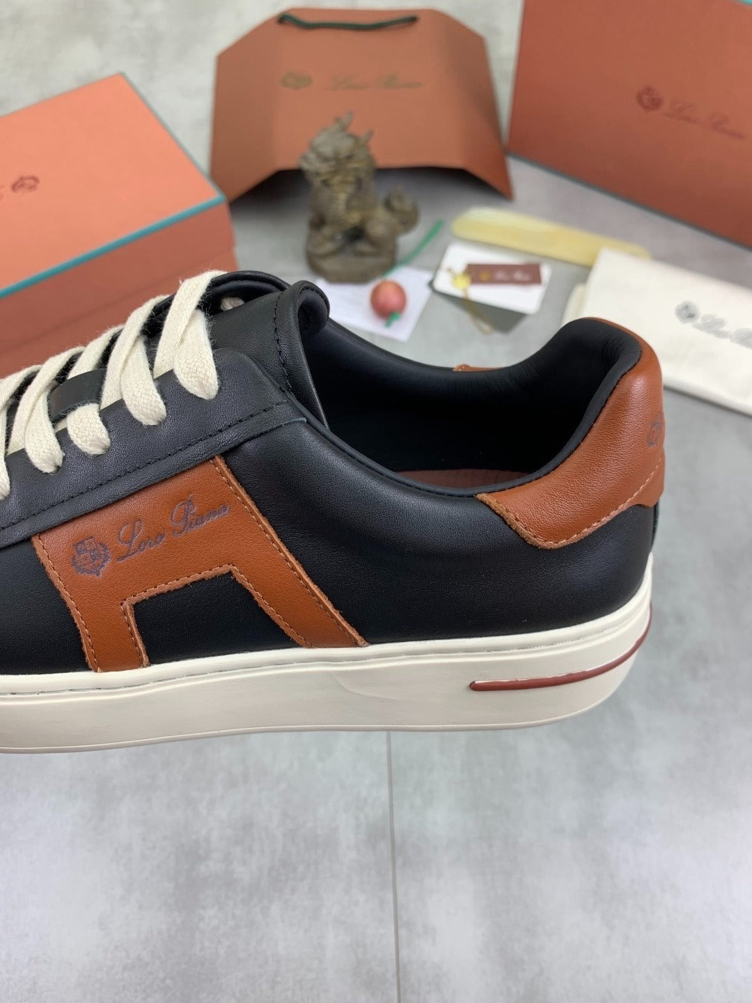 Loro Piana Newport Walk Sneaker Black/Brown .