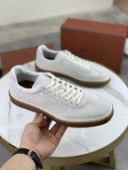 Loro Piana Tennis Walk Sneaker White/Brown .