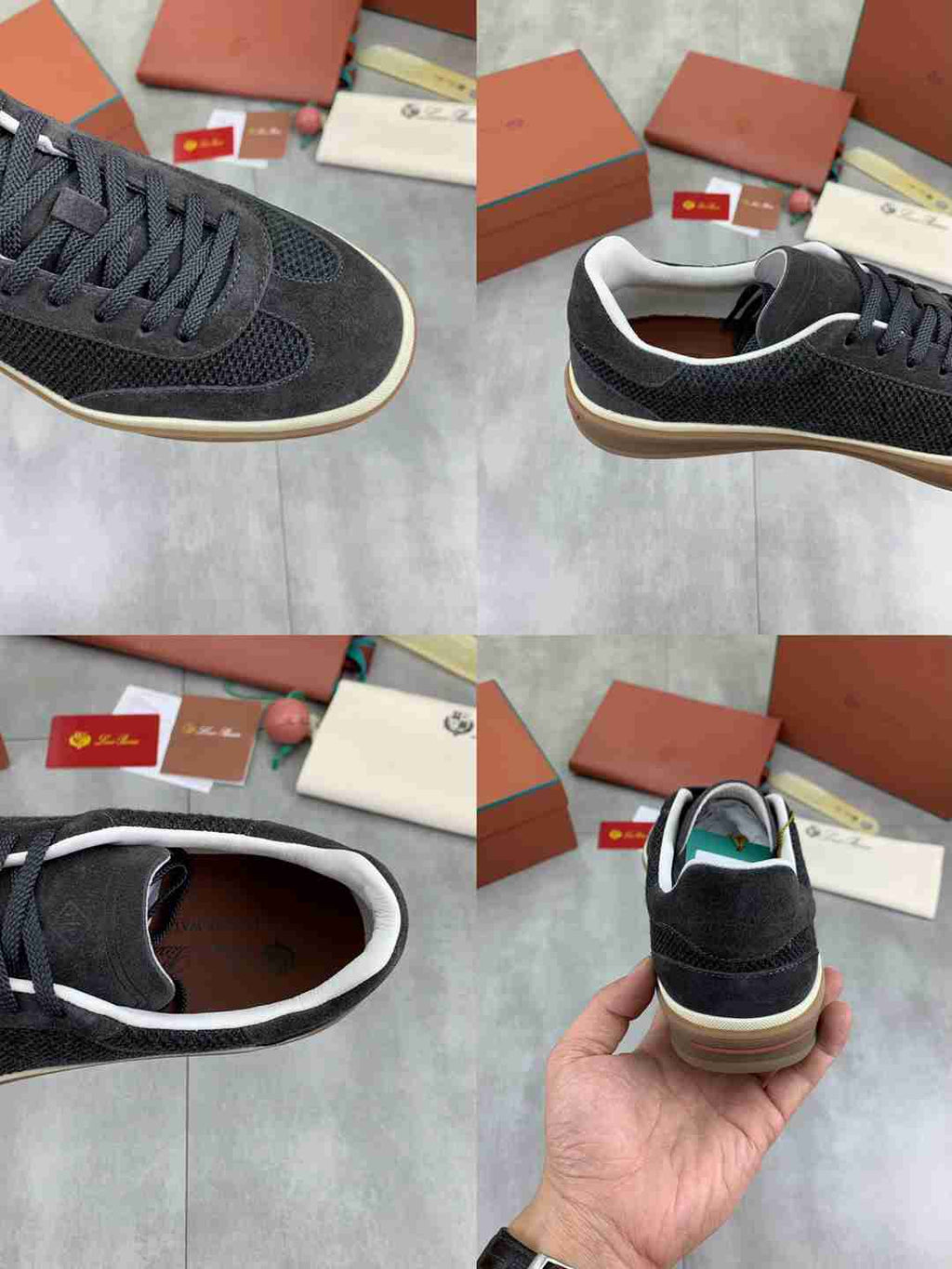 Loro Piana 410 LP Walk Sneaker Black .
