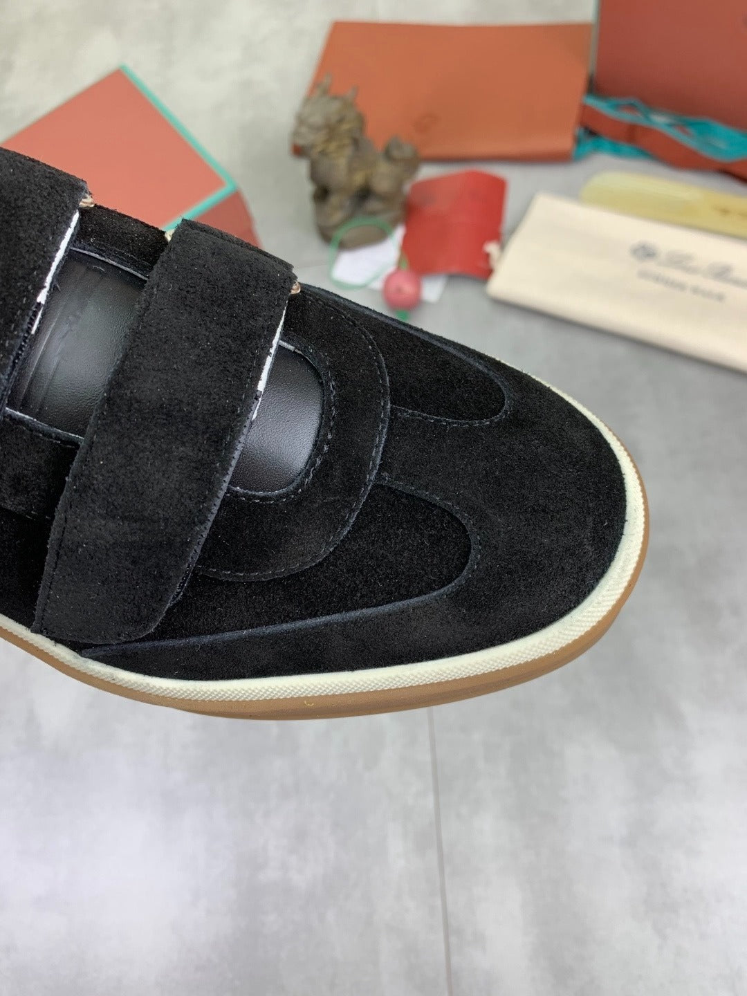 Loro Piana Tennis Walk Sneaker Black/White .