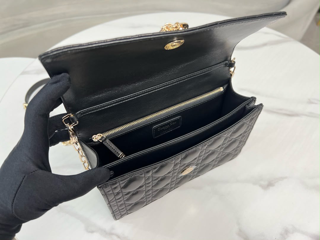 Dior My Dior Top Handle Bag Black .
