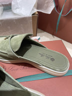 Loro Piana Charms Mule Green