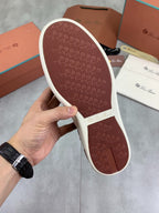 Loro Piana Newport Sneaker Black and White .