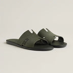 Hermes Izmir Sandal Vert Toundra