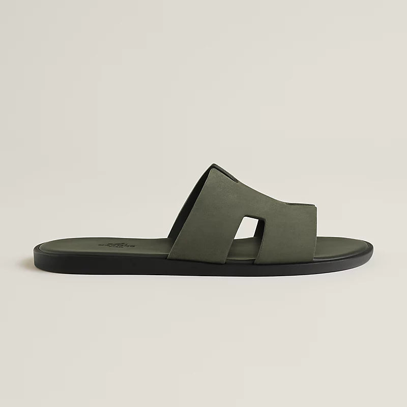 Hermes Izmir Sandal Vert Toundra