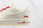 Nike Air Force 1 SUPREME BRANCO / VERMELHO