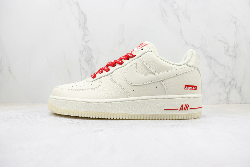 Nike Air Force 1 SUPREME BRANCO / VERMELHO