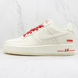 Nike Air Force 1 SUPREME BRANCO / VERMELHO