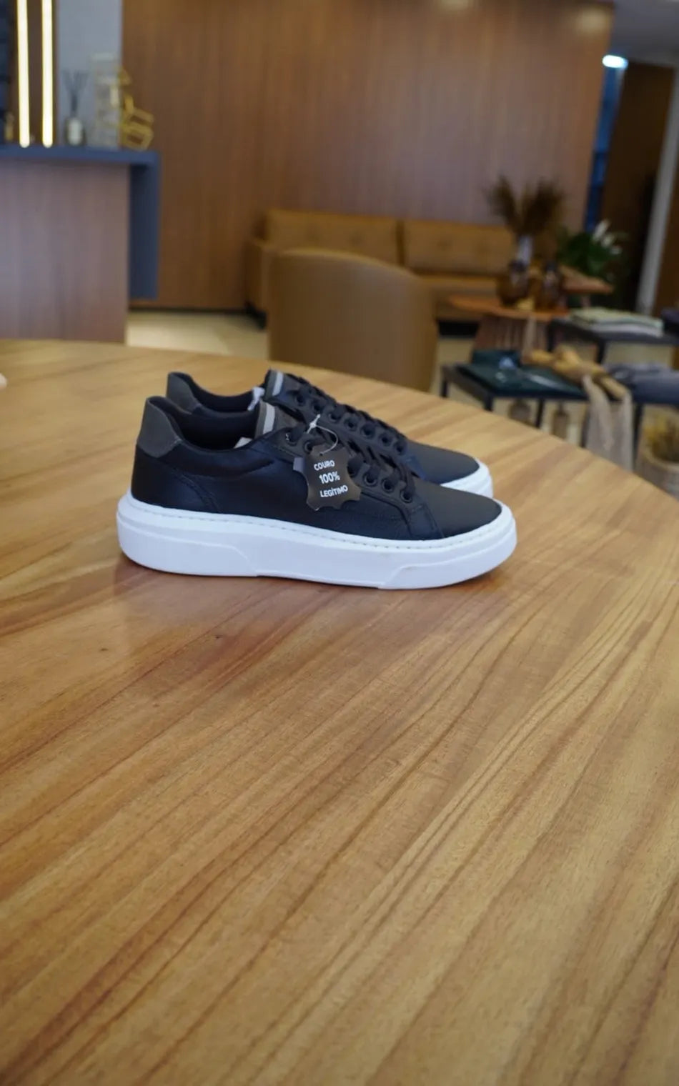 Tênis Judá Elevate Court Black & Vintage Sole ( Pronta Entrega)