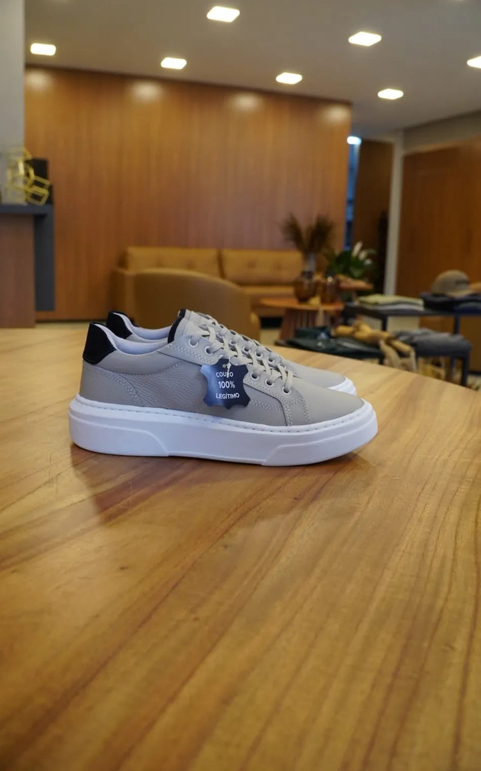 Tênis Judá Elevate Court Taupe & Black ( Pronta Entrega)