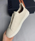 zeg White Leather Sneakers ( pronta entrega )