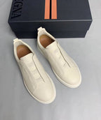 zeg White Leather Sneakers ( pronta entrega )